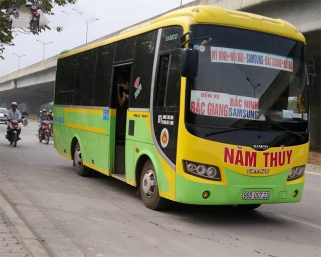 Xe khách đi từ Nội Bài về bắc Giang