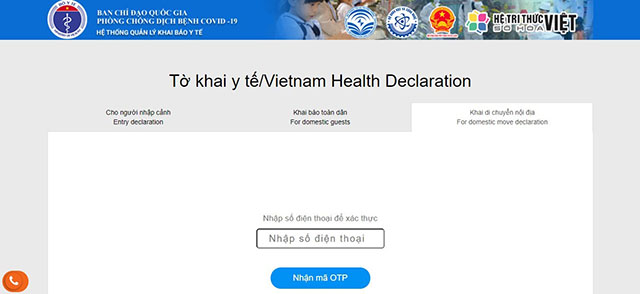 Cách khai báo y tế qua website tờ khai y tế