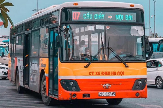 Xe buýt sân bay nội bài số 07