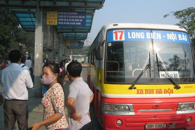 Xe buýt sân bay nội bài số 17