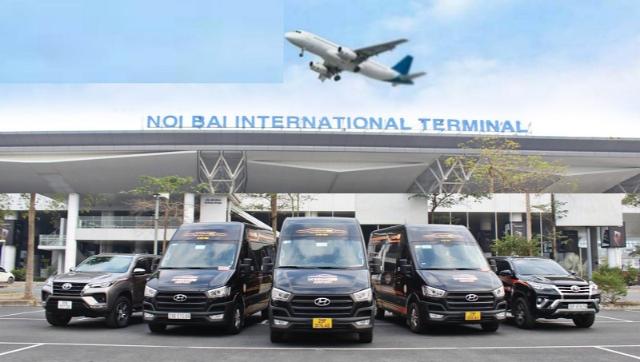 Xe hợp đồng tại sân bay Nội Bài