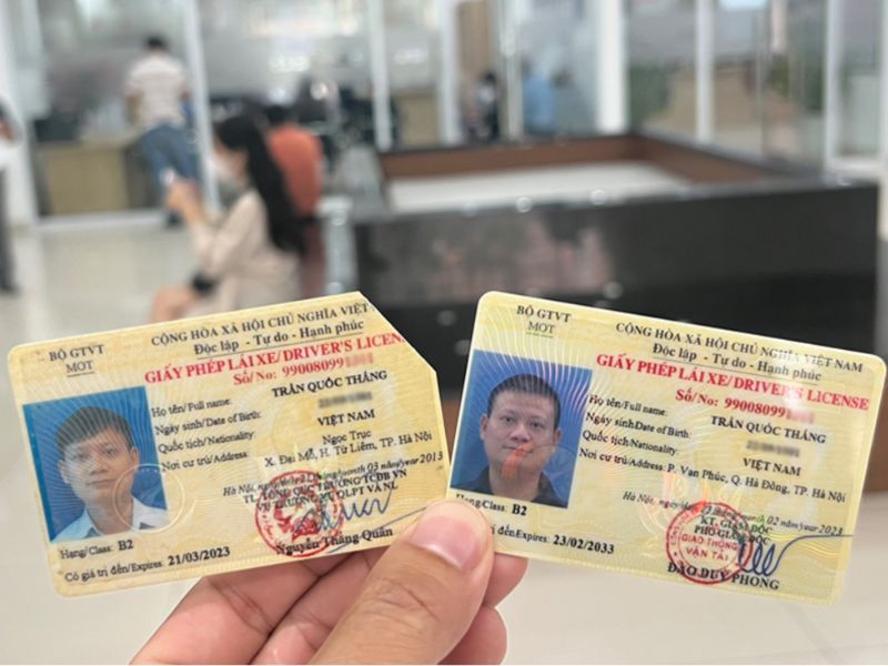 Địa chỉ đổi bằng lái xe cũ sang mới tại Hà Nộiacc