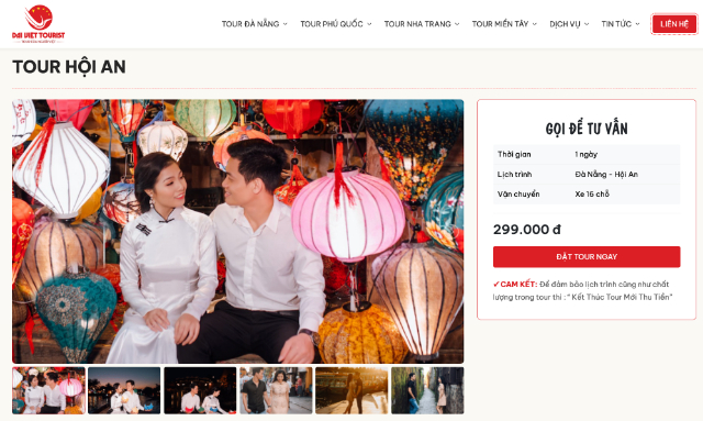 Tour Hội An được Đại Việt Tourist thiết kế lịch trình chi tiết và khoa học