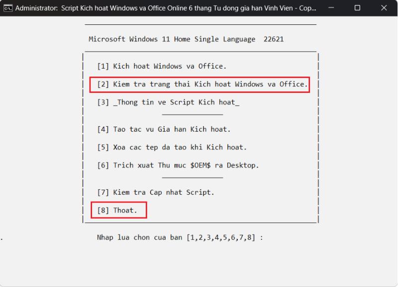 Vậy là đã hoàn thành việc crack.