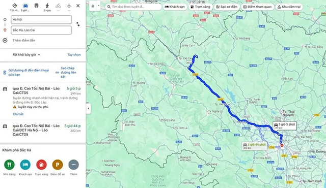Lộ trình di chuyển từ Hà Nội đi Bắc Hà – Lào Cai