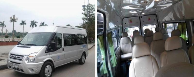 Xe 16 chỗ đời mới, lựa chọn hoàn hảo cho các gia đình hoặc nhóm bạn nhỏ đi lễ Chầu Lục.